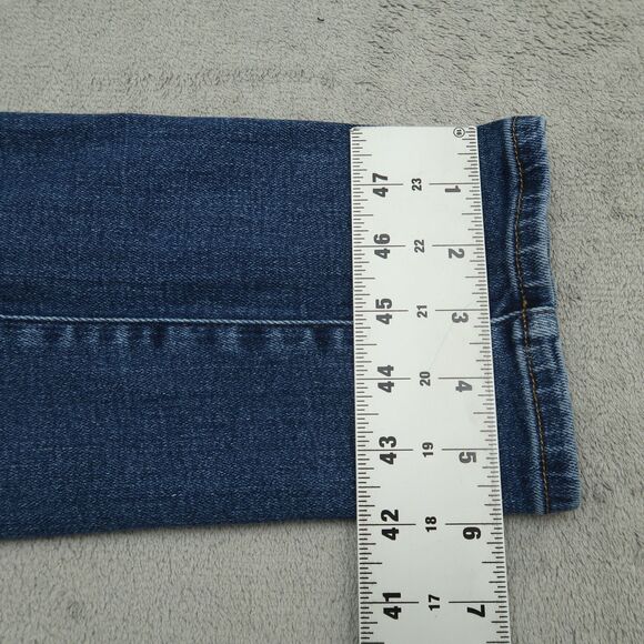 Madewell Jeans Women's Size 28P Blue Mid-Rise Stovepipe Skinny Denim 26" Inseam - Picture 5 of 16